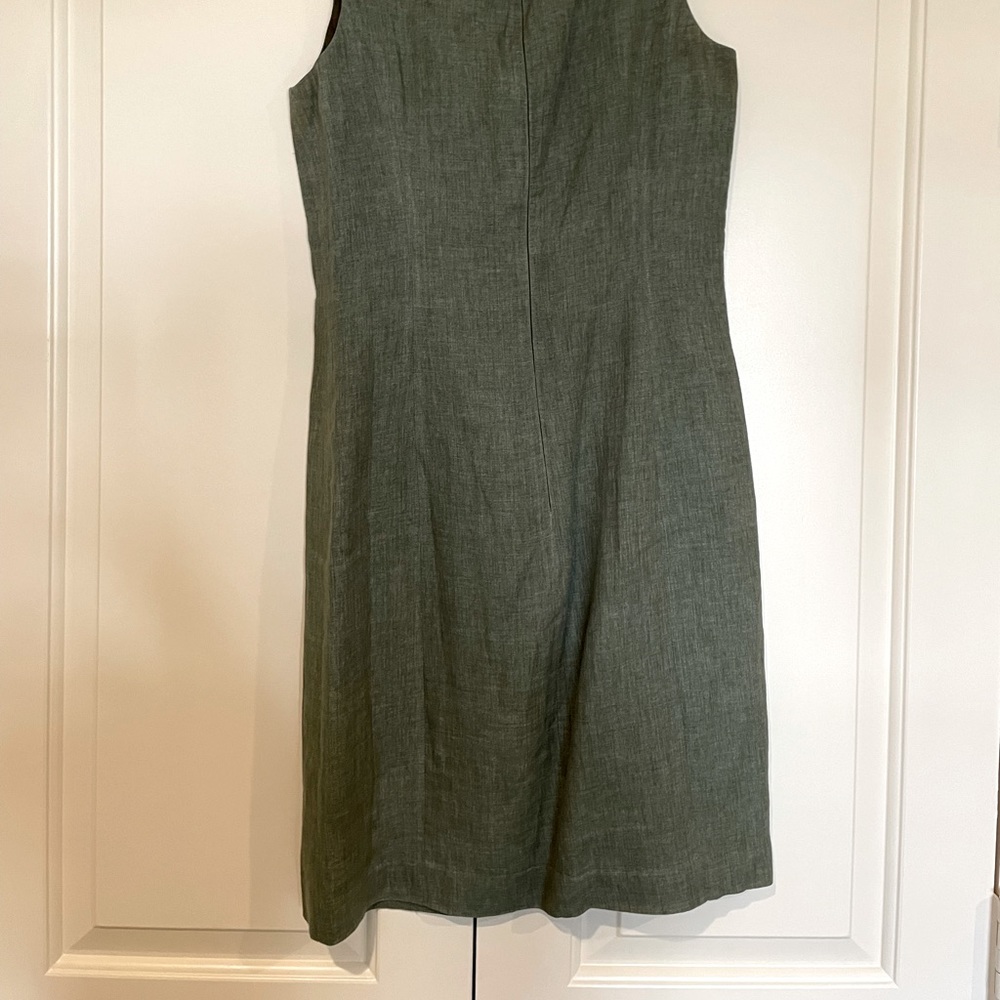 Green Linen Dress